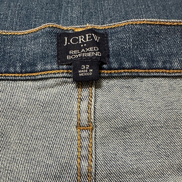J. Crew NWOT Relaxed Boyfriend Medium Wash 5-Pocket Jeans Style# BM466, Size 32 - Picture 5 of 8